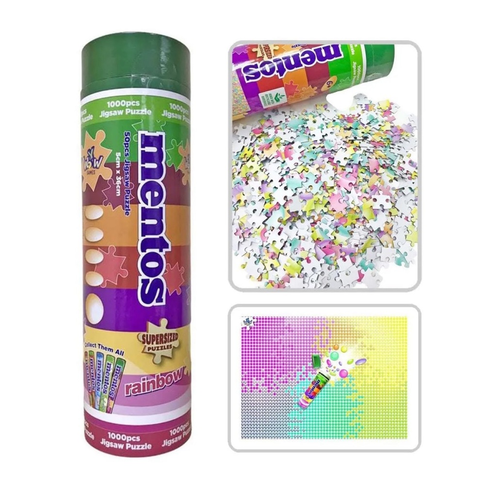 MENTOS Supersized rainbow puzzle - 1000 pieces - NEW